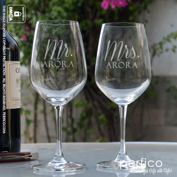 Customised Wine Glasses