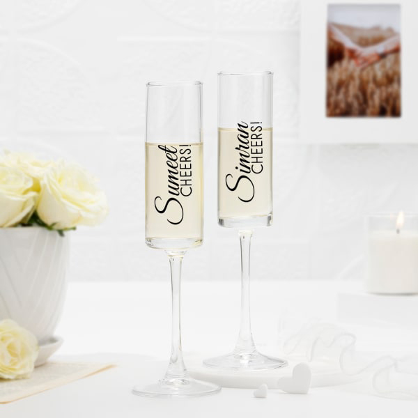 Personalised Champagne Glasses