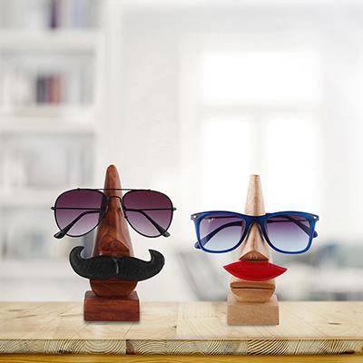 Wooden Eye Glass Holder