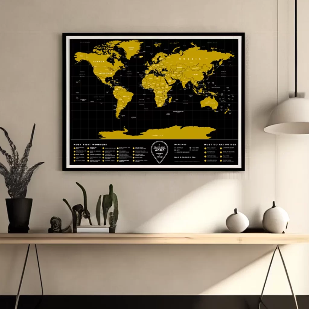 World Travel Scratch Map