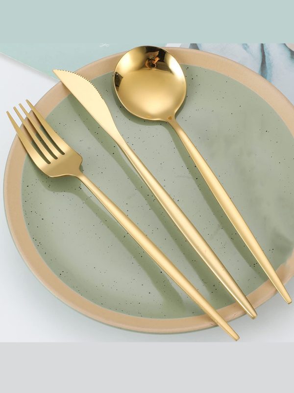 Golden Cutlery Set