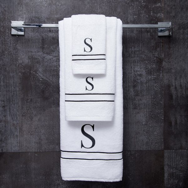 Initial Monogrammed Towels