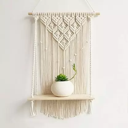 Macrame Wall Hanging Shelf