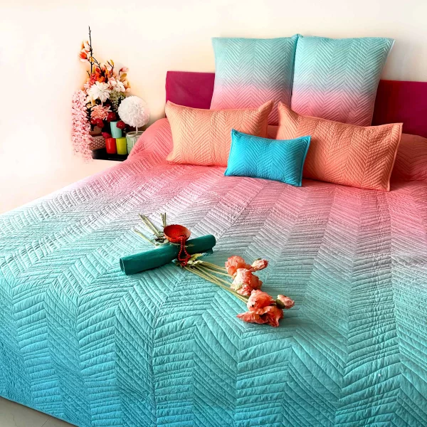 Ombre Quilted Bedcover Set