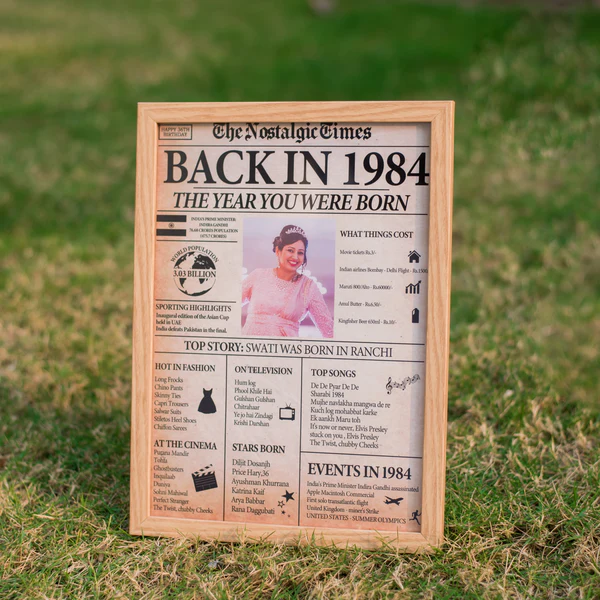 Personalised Framed Newspaper